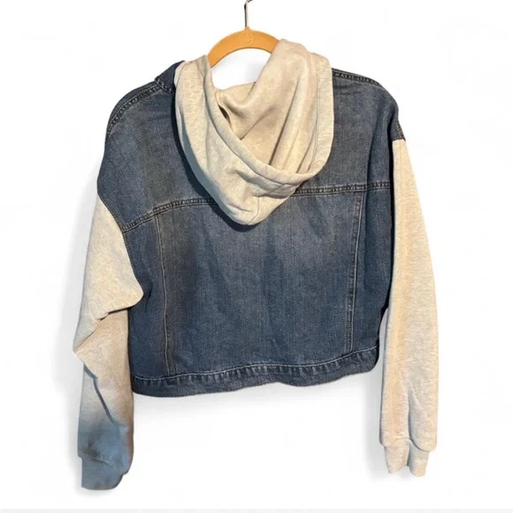 Ci Sono Blue Denim Jacket with Gray Accents - Picture 5 of 5